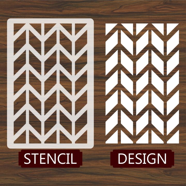 Chevron%20Pattren%20%20Decorative%20Stencils%20for%20Wall%20&%20Fabric%20ID#212F%20-%20Image%204