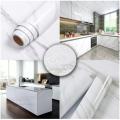 Kitchen Decoration Items Marble Sheet Wallpaper Granite Paper For Old Furniture Self Adhesive And Removable Cover Surfaces Marble Paper Peel And Stick Waterproof Decorating Items For Home - 1Roll - Black/White. 