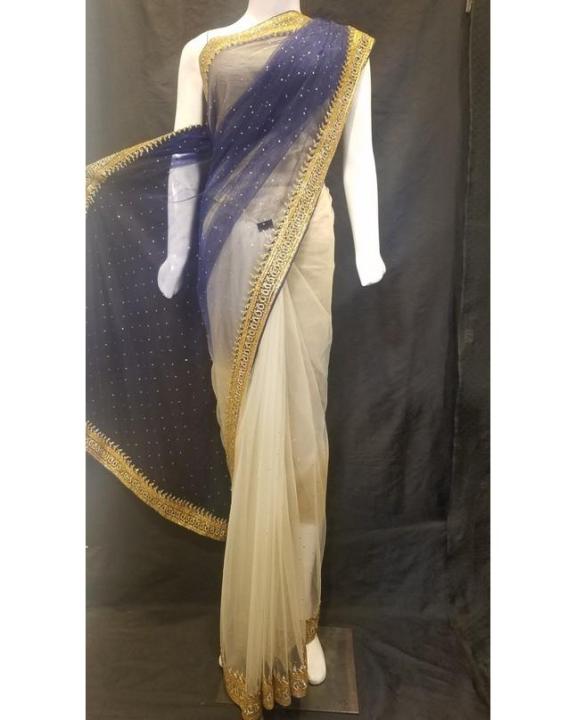 Saree Fancy  for Women for Women - Blue