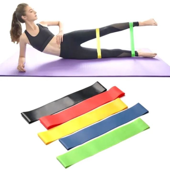 Health Haven 5pcs Resistance Loop Exercise Bands Belt -  Bands Fabric Resistance Bands Set - Exercise Resistance Belt Elastic Rubber Band  -  Exercise Workout Training