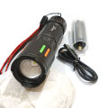 Rechargeable X-Balog BL-611 TG Multi Functional Emergency Torch Imported Super Strong High Beam Telescopic zoom Torch Flashlight Laser LED Torch 800 meters to 1km Range 26650 Battery. 