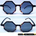 Imported Optical Sun Glasses - Unisex Leopard Octagon Shape Frame Style Fashion Glasses Brown. 