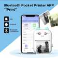 Mini printer protable, pocket thermal printer, bluetooth wireless smart printer for photo print, QR code inkless printer with IOS & Android application.. 