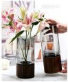 IKEA VARDAGEN Carafe with Lid, 1.0L Clear Glass, Dishwasher Safe, Ideal for Drinks, Water, and Vase Use. 