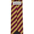 Waodeals: All College Tie - Men Students Neck Tie, College Uniforms Ties for Boys Students Maroon and Gold Striped Striped Neckwear Tie. 