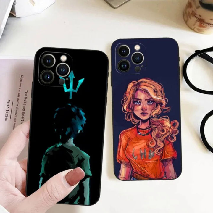 Cartoon Movie p-Percy Jackson phone case for iPhone 14Promax 11 13 14 Pro XS Max mini XR x 7 8 6 6s Plus Funda cover