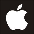 Apple Logo Sticker for Mobile. 