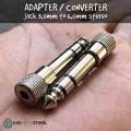 3.5mm to 6.5mm Stereo Headphone Jack to 1/8 to 1/4 Jack Adapter Converter For Soundking CC309-1 - Professional Audio Jack Connector. 