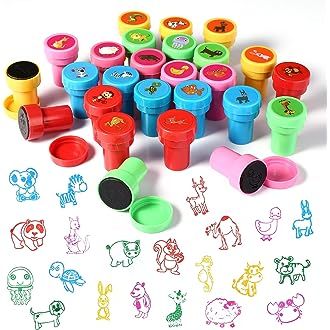 3Pcs%20Plastic%20Colorful%20Kids%20Cartoon%20Animal%20Stamp%20Children%20Custom%20Plastic%20Rubber%20Self%20Inking%20Stamps%20Toys%20-%20Multi%20-%20Image%203