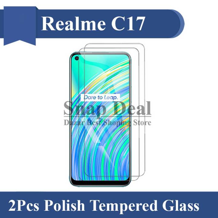 Realme C17 Tempered Glass Screen Protector Premium High Quality Polish Glass For Realme C17