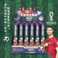 8028 Qatar Football World Cup Small Blind Box Gel Pen Ronaldo Messi 0.5mm Black Press Water-based Pen. 