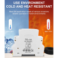 Din Rail Single Phase Ampere Meter Ac 40-500V Mini Modular Ammeter Gauge Indicator LED Digital Display, Not Transparent Durable Easy Install. 