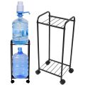 2-Tier Metal Water Bottle Stand with Wheels  Gravity Water Dispenser Stand  Kitchen Trolley Organizer  Made in Pakistan  Roller.pk   water cooler stand, Iron made stand ideal for all sizes of water coolers, Water cooler stand metal rack with iron. 