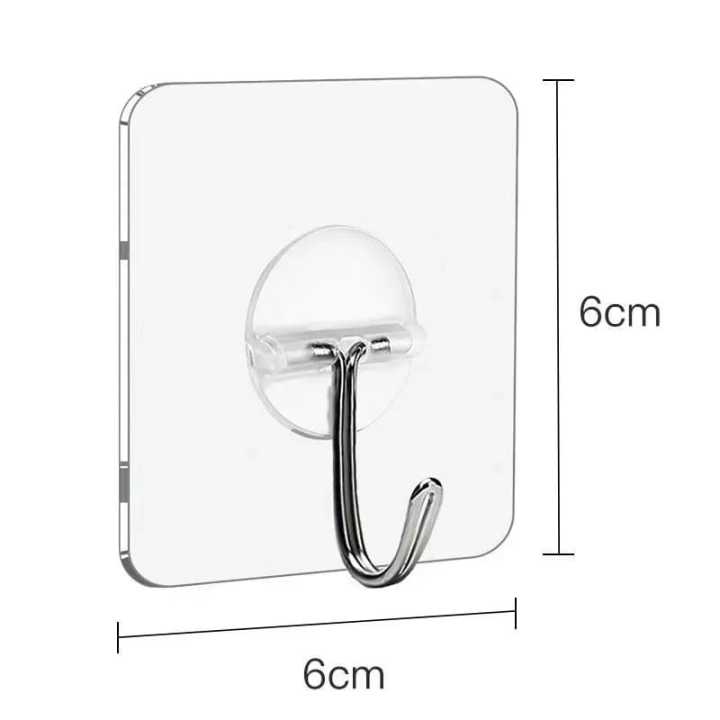 10pcs%20Transparent%20Stainless%20Steel%20Strong%20Self%20Adhesive%20Hooks%20Key%20Storage%20Hanger%20for%20Kitchen%20Bathroom%20Door%20Wall%20Multi-function%20-%20Image%207
