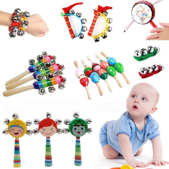 Baby Musical Toy Infant Hand Wrist Bell Jingles Shake Foot Rattles Mobile Newbron Toys