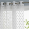 Premium Sheer Net Curtains for Windows & Doors | Classic Embroidered Look | Light Filtering and Easy to Install. 