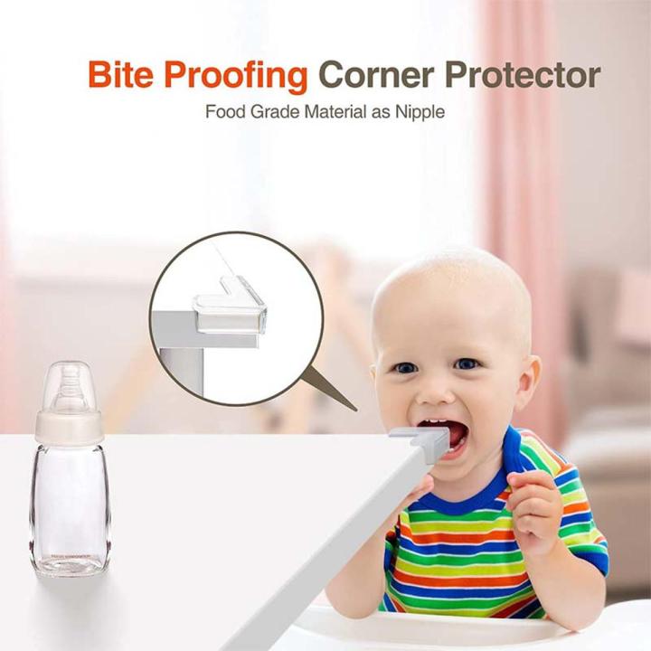 Pack Of 8 Glass Corner Protectors Baby Clear,Table Corner Guards Edge Bumpers,High Resistan