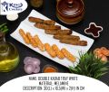 1 Piece Melamine Double Kabab Tray - Serving Tray -  Melamine Material - White & Black. 