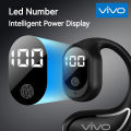 【COD+Ready Stock + FREE Shipping 】 VIVO FN-98 Single Ear Wireless Earphone Bluetooth-compatible 5.3 Headphone Ear Hook HiFi Stereo Sports Earphones Noise Reduction Earbuds. 