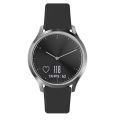 For Garmin Vivoactive 3 / Vivomove HR Solid Color Reverse Buckle Silicone Watch Band, Size: Large Size(Black). 