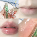 1Pcs Avocado Rich Lip Oil Hydrating Woman Clear Lip Gloss Lip Care Ampoule Lip Oil. 