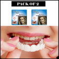 Pack Of 2 Pairs Snap-On Smile Custom Fit Perfect Smile Veneers In 3 Easy Steps. 
