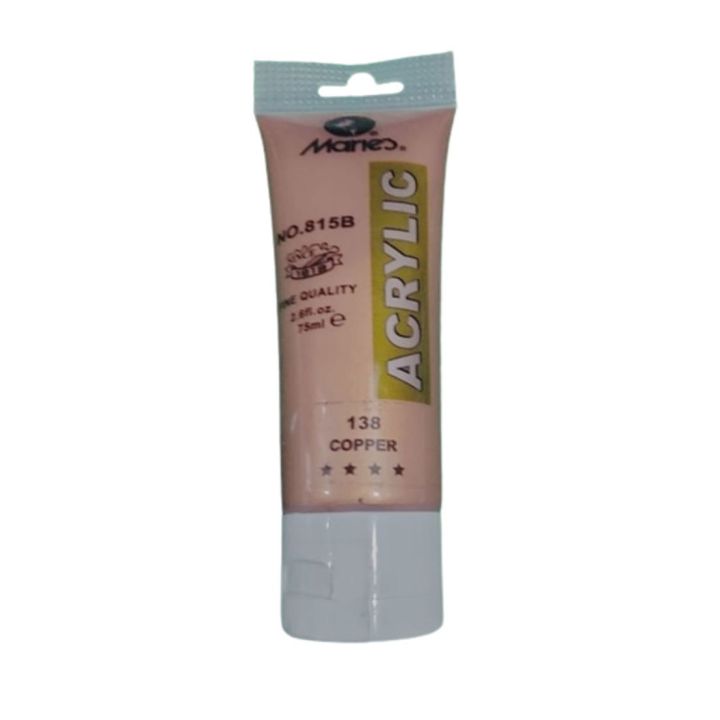 Openness - Marie's 75ml Acrylic Copper Color Paint Tube-138 Copper