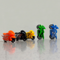 Pull Back Mini Bike For Kids Birthday Party Toys Transparent Inertial Broken-Resistant Best Mini Bike Set For Boys Or Girls. 