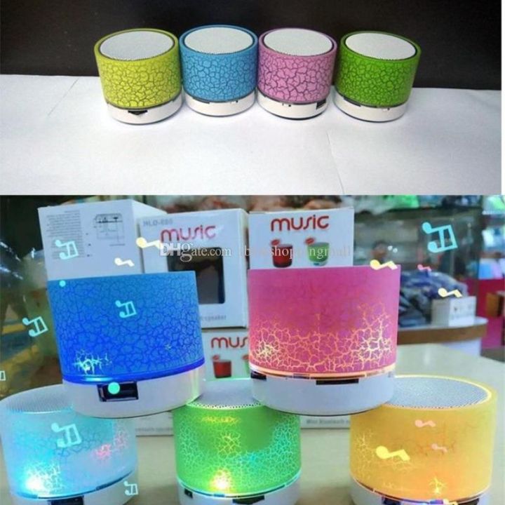 Mini Portable Bluetooth & Rechargeable Speaker with Light + SD Card ...