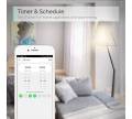 2 in 1 Maxcio Smart Wifi Socket Switch 10A with 1 USB Port 2.1A, Smart Timer Switch, Smart Wlan WiFi Socket, Intelligent Smart Plug, Compatible with Alexa Google Home, App Control, Timing Function - 2 Switch per Pack. 