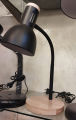 Wooden Study Lamp - Aesthetic Table Desk Lamp - Flexible Adjustable Lamp with Wooden Base. 