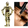 Chrome Paint Marker Reflective Liquid Mirror Paint Pens Golden Silvery Ink 2mm Writing Tip For Model Metal Wood Plastic Stone. 
