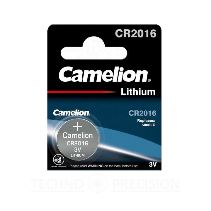 Camelion CR2016 / CR 2016 3V Lithium-Ion Button Cell Battery for Watches, Weight Scales, Calculators, Car Remote, Motherboards etc - 1 Piece