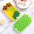 Silicone Ice Cube Trays Mold Mould 37 Grids Honeycomb Hexagonal Cube with Lid. 