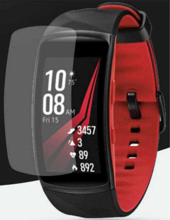 SAMSUNG%20Gear%20Fit%202%20Pro%20-%20Smart%20Watch%20-%20Pack%20of%203%20-%20Screen%20Protectors%20-%20TPU%20Jell%20Material%20Clear/%20Transparent%20-%20Anti%20Shock%20Invisible%20Protection%20-%20Fit2%20-%20Image%206