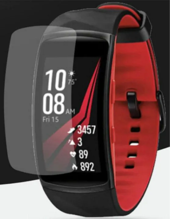 SAMSUNG%20Gear%20Fit%202%20Pro%20-%20Smart%20Watch%20-%20Pack%20of%203%20-%20Screen%20Protectors%20-%20TPU%20Jell%20Material%20Clear/%20Transparent%20-%20Anti%20Shock%20Invisible%20Protection%20-%20Fit2%20-%20Image%206
