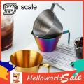 Pouring Cup with Handle Stainless Steel Espresso Measuring Cup with Scale Accurate 100ml Mini Pouring Cup for Coffee Milk Sauce Convenient Handle Food Grade Quality Ideal for Southeast Asian Buyers. 