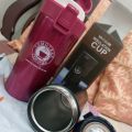 Sukaina 380ml Thermos Vacuum Cup Double Layer Travel Outdoor School Coffee Flask Water Bottle Mug Keep Heat/cold. 