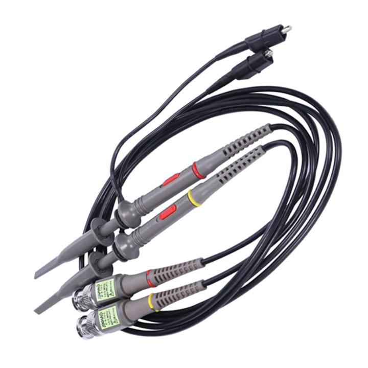 Slide switch Oscilloscope Probe-2 X Probe 
2 X Protective Cap 
4 x Color ring 
1 x Regulating Rod 
1 x User Manual-As shown
