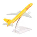 Airplane Model 16 cm DHL Express Delivery Airplanes Boeing 757 Aircraft Model 1:400 Diecast Metal Plane Toy. 