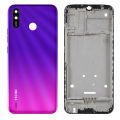 Tecno Spark 4 Lite Middle Frame Housing With Side Button and Camera Lens Complete Body Casing Replacement For Spark 4 Lite - Purple. 