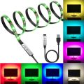 LED Strip Lights, 2Meters  Dimmable LED Light Strips Multi Color Changing with Remote Control TV Backgrounds Light 5V USB Backlight Kit for Kitchen Bedroom Waterproof 90 LED Light Strip (2 meters, RGB). 