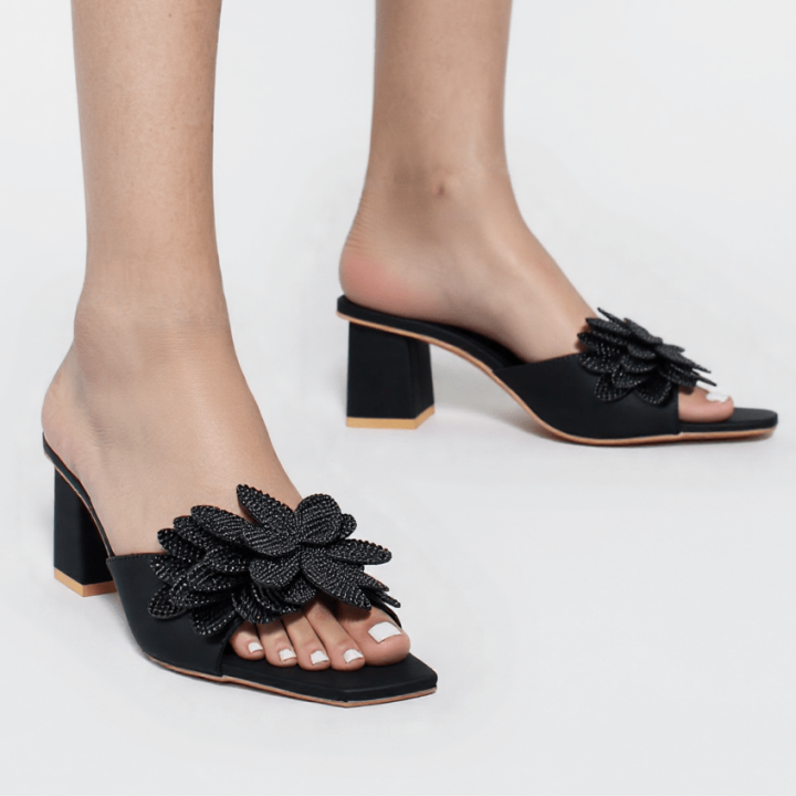 WalkEaze Formal Block Heel - 74833S- Heels Shoes For Women and Girls