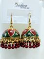 Jhumka Earrings for Girls & Women – Traditional Elegant Pearl Drop Style. 