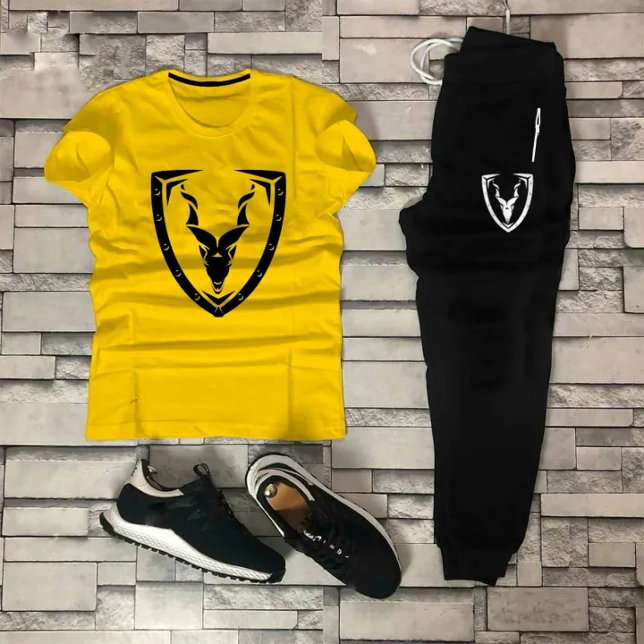 TRACKSUIT%20-%20Yellow%20&%20Black%20Summer%20Printed%20Tracksuit%20For%20Men%20&%20Boys%20-%20Soft%20and%20Comfortable%20Fabric%20T%20Shirt%20&%20Trouser%20Printed%20Tracksuit%20-%20Image%203