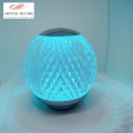 Acrylic crystal ball rechargeable table lamp, round atmosphere night light bar living room, bedroom, bedside, three color LED lamps. 