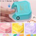 3 In 1 R4 R7 R10 Plastic Punching Machine DIY Card Paper Hole Punch Circle Pattern Photo Cutter Tool Scrapbooking. 