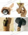 Pack of 3 - Industrial Rope Pendant Lamp Vintage Edison Hemp Rope Ceiling Light Base(Bulb not included). 