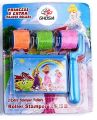 Cute Cartoons Handle Wheel Roller Stamp with Ink pad Diary DIY Stamp Stationery Set Kids Student Prize Promotional Gift School For Boys And Girls - 3101. 