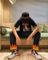 GROOVY ASAP Rocky Oversized Printed T Shirt Black For Men And Women. 